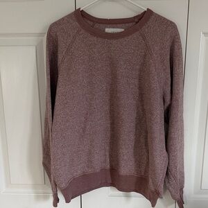 THE GREAT. Women's Dusty Rose Crew Neck Sweater